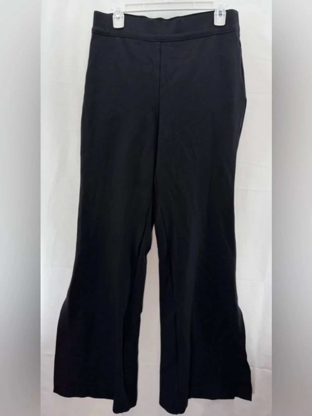 SPANX Black The Perfect Pant Flare Split Leg Pants Size Large Tall - Picture 2 of 10